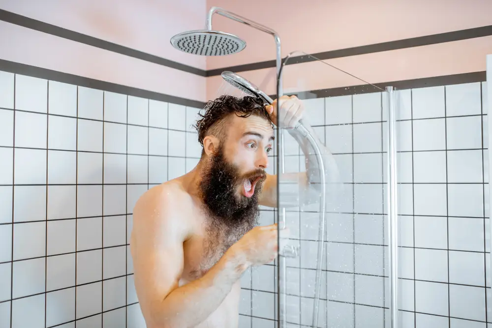 Man Shocked by Cold Shower