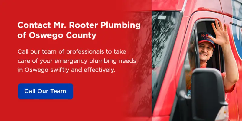 Emergency plumbing services in oswego infographic