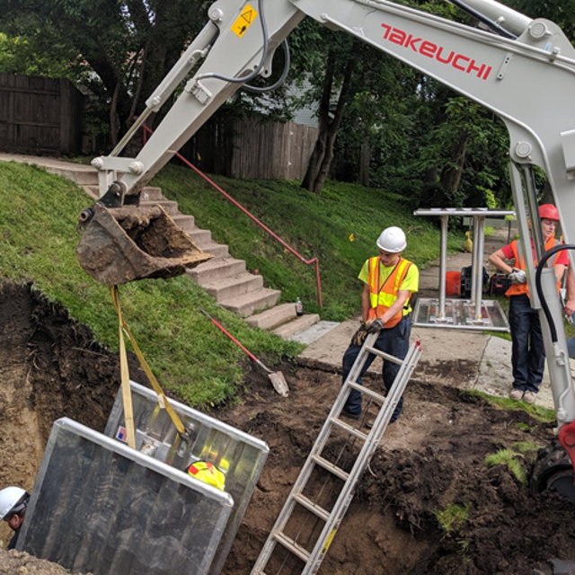 Sewer Replacement Services, Excavation, main line, city sewer