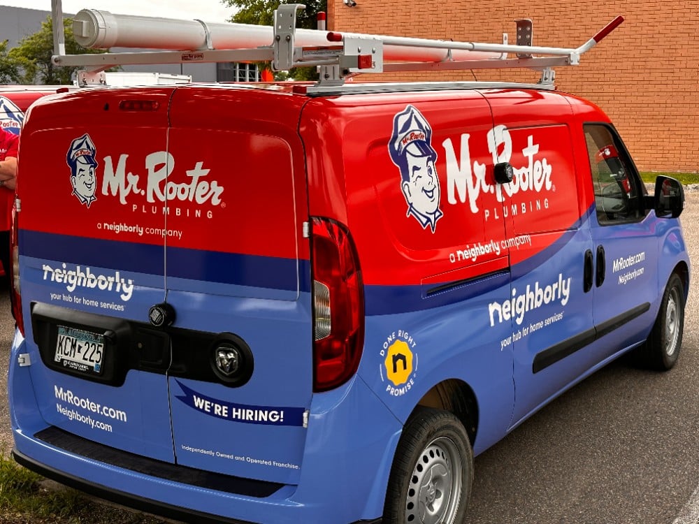 Mr. Rooter Plumbing of the Twin Cities / Neighborly van wrap Signs Now