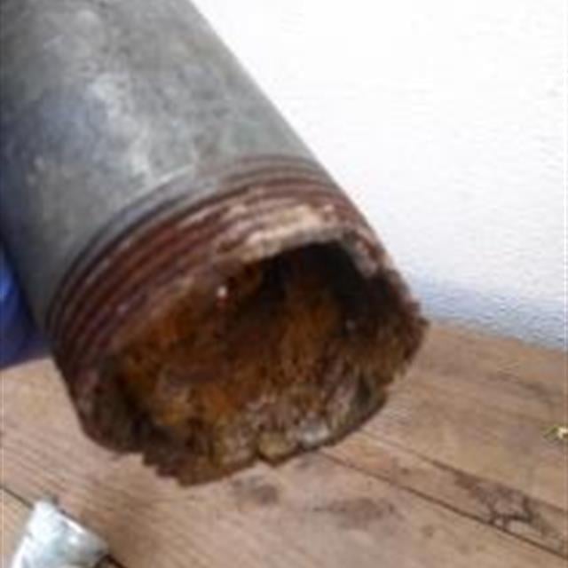 Old rusted pipe