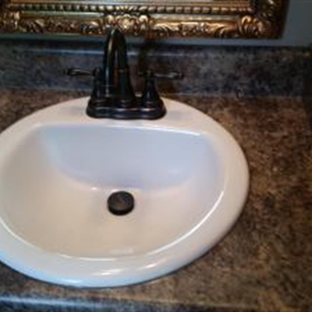 Reinstalled washbasin