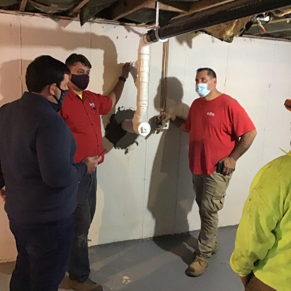 Technicians in Basement