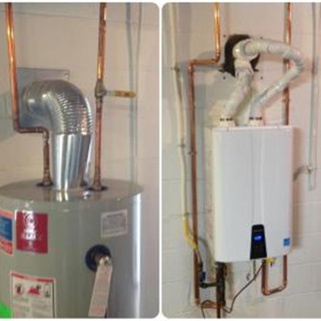 Water heater installation