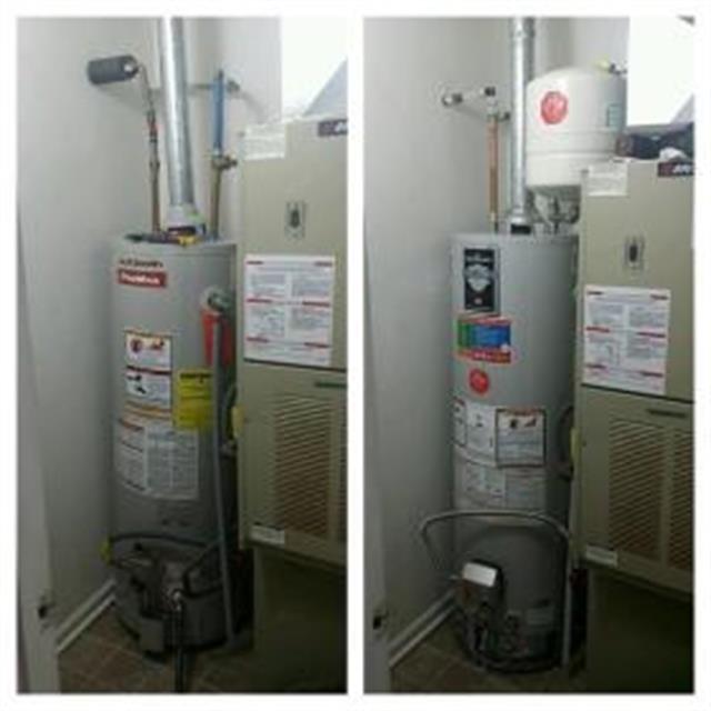 Water heater plumbing