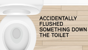 accidentally flushed something down toilet