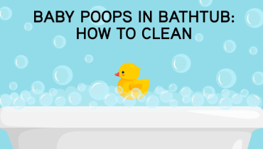 How to clean baby poop in bathtub