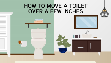 How to move toilet over a few inches