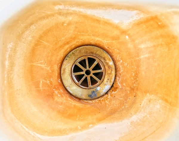 remove rust stains bathroom sink