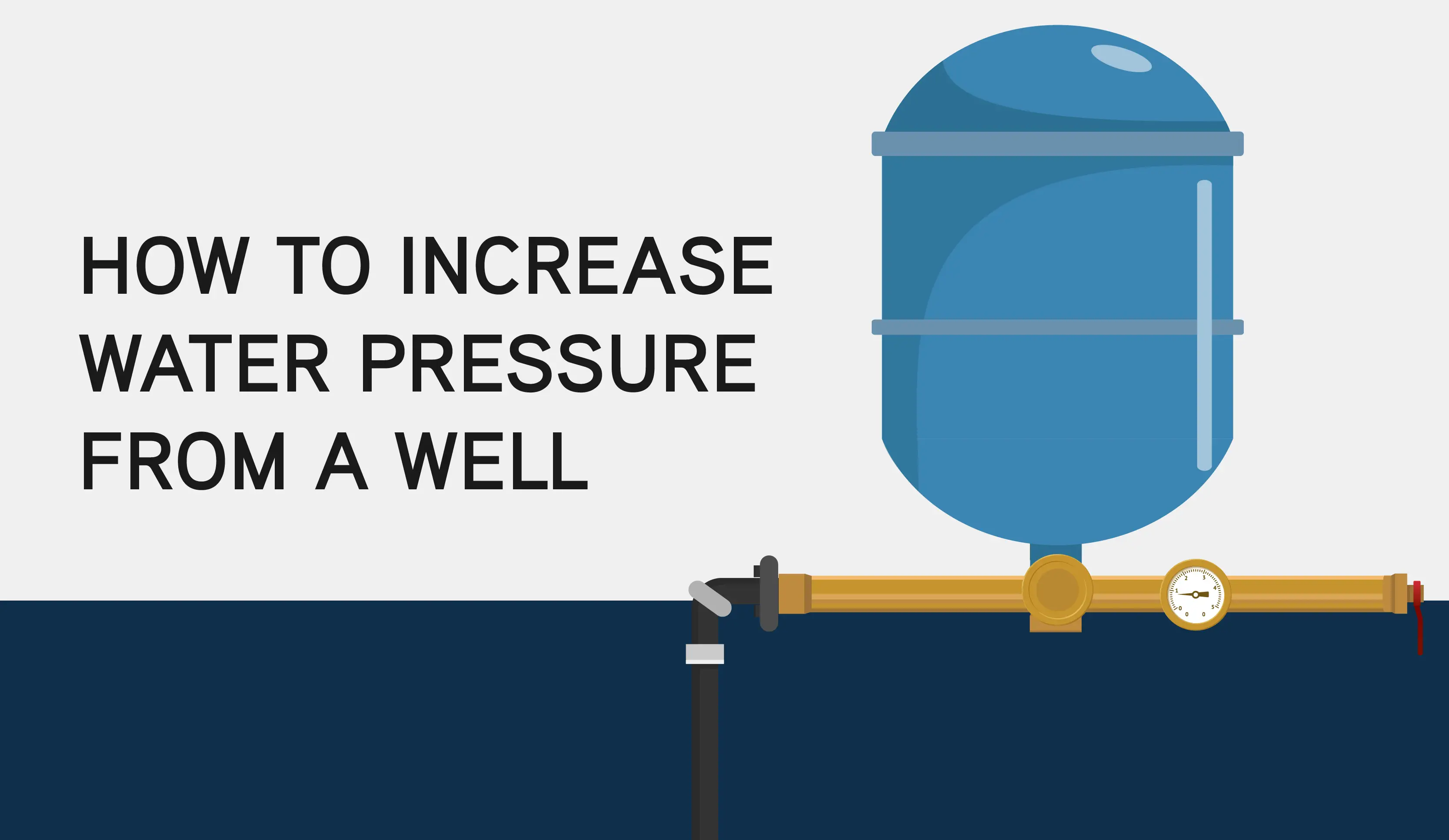 How to increase water pressure 