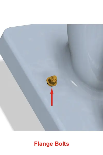 Toilet flange bolt