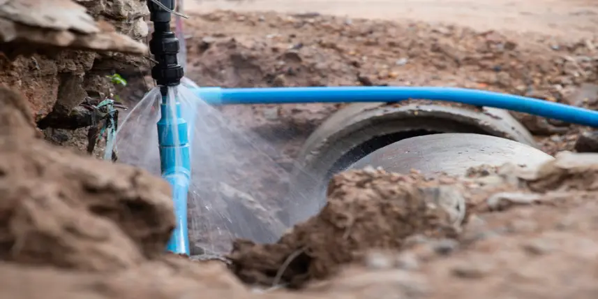 Water pipe break, Exposing a burst water main