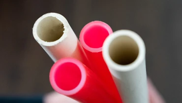 Red and white pipes