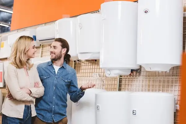 Couple discusses choosing the best residential water heater 